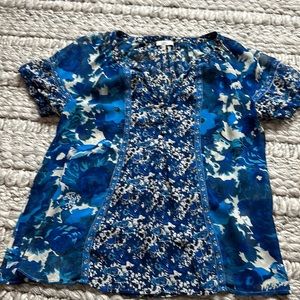Sheer Joie silk blouse top size S small